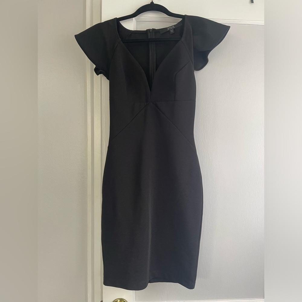 Black GUESS Bodycon Dress m